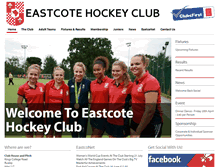 Tablet Screenshot of eastcotehockeyclub.com